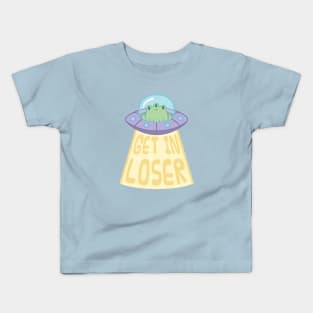 Cute Frog UFO Kids T-Shirt